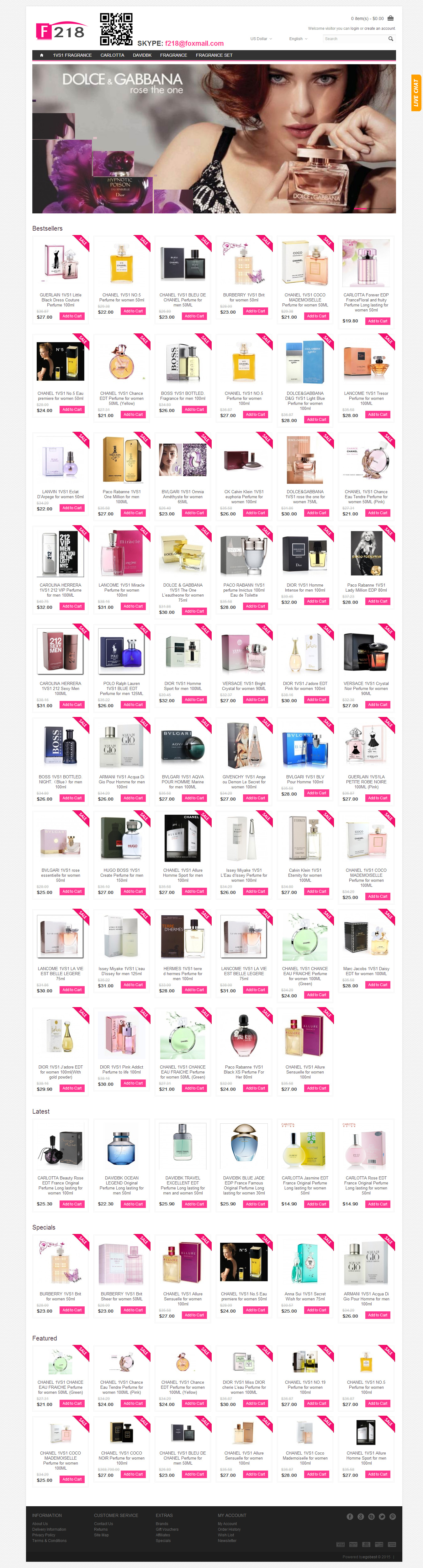 2015國(guó)際香水品牌化妝品外貿(mào)網(wǎng)站 B2C外貿(mào)商城